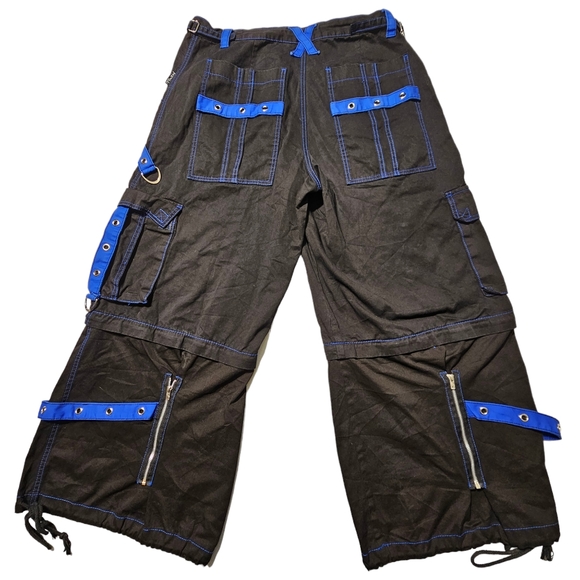 VTG TRIPP NYC Pants Mens XL (38x31) Daang Goodman Goth Rave Emo Convertible Zip - Picture 5 of 14